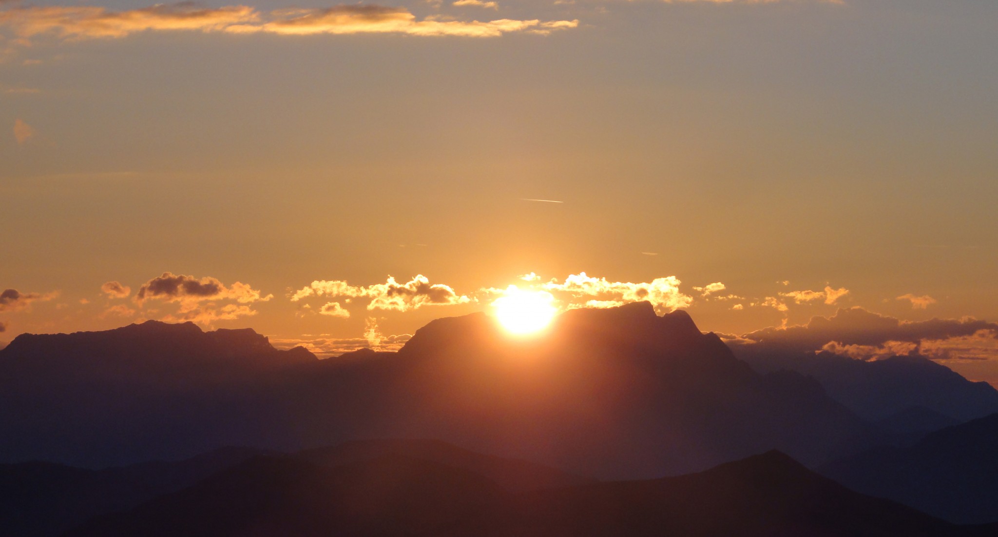 Arnoweg: Sonnenaufgang am Gaisstein