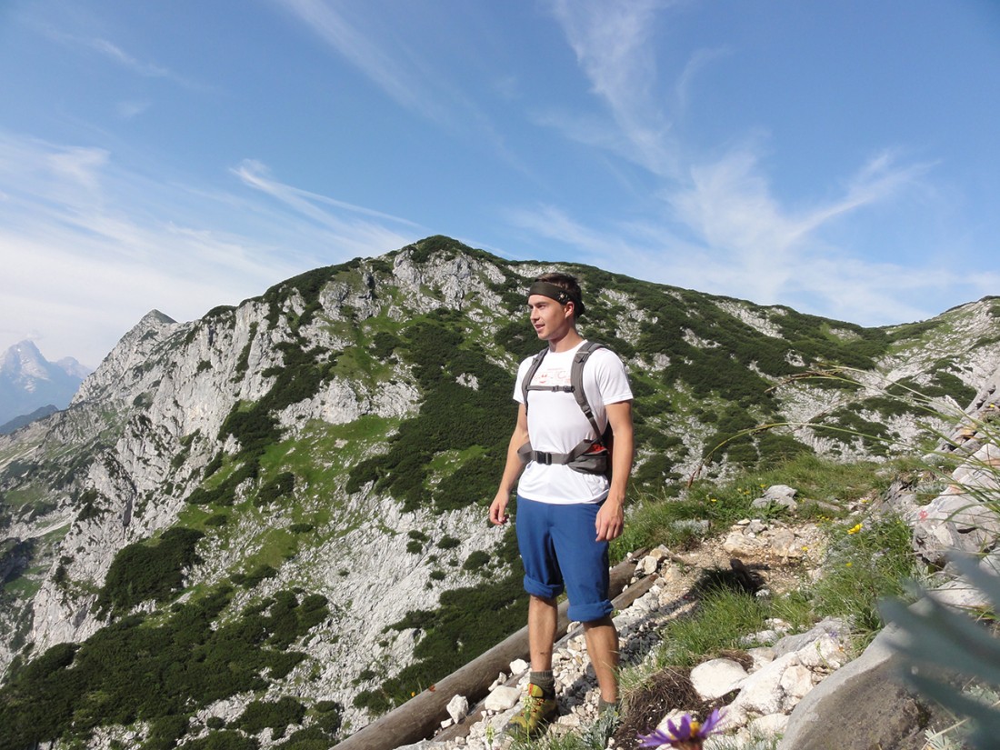 Arnoweg: Ausblick Richtung Berchtesgaden von der Mittagsscharte