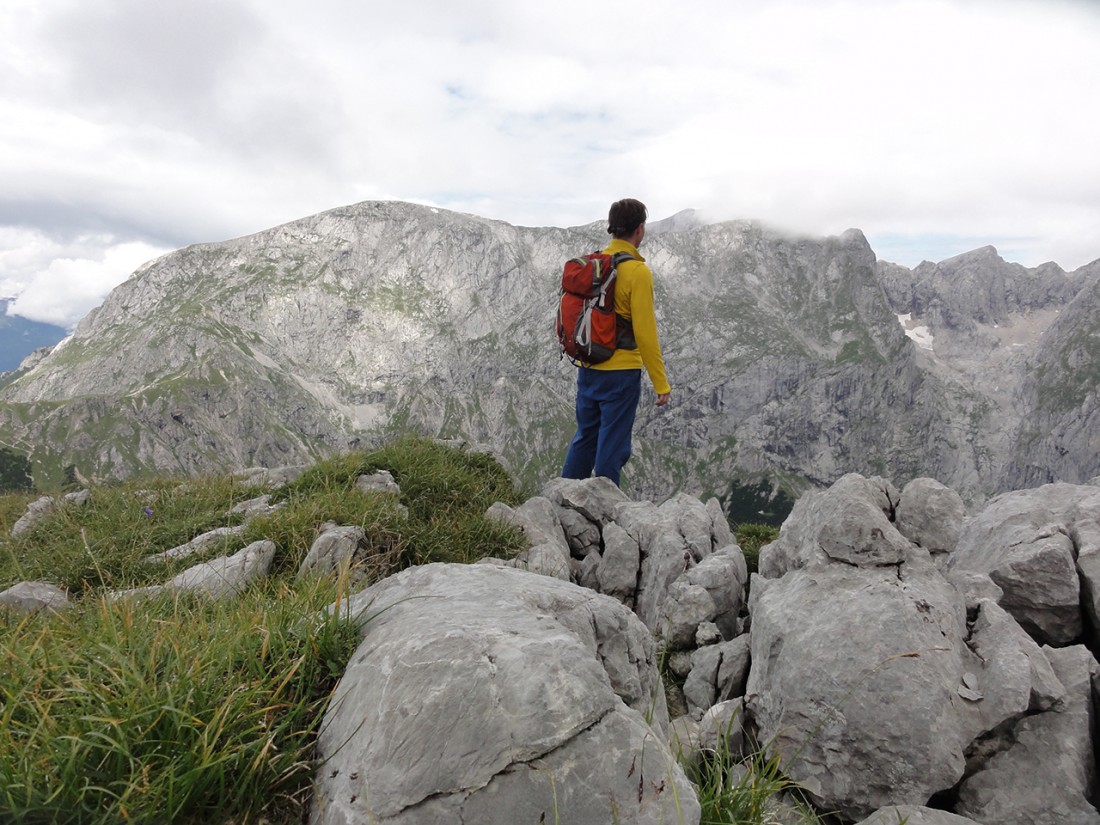 Arnoweg: Blick vom Schneibstein Richtung Hoher Göll