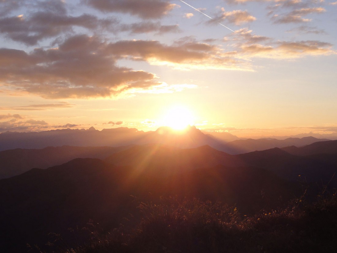 Arnoweg: Was für ein herrlicher Morgen bei Sonnenaufgang am Gaißstein