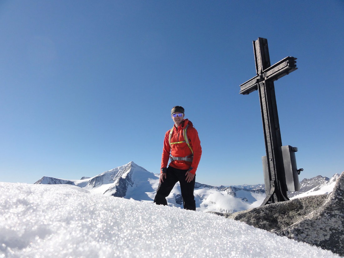 Arnoweg: Am Gipfel des Keeskogel (3291 m)