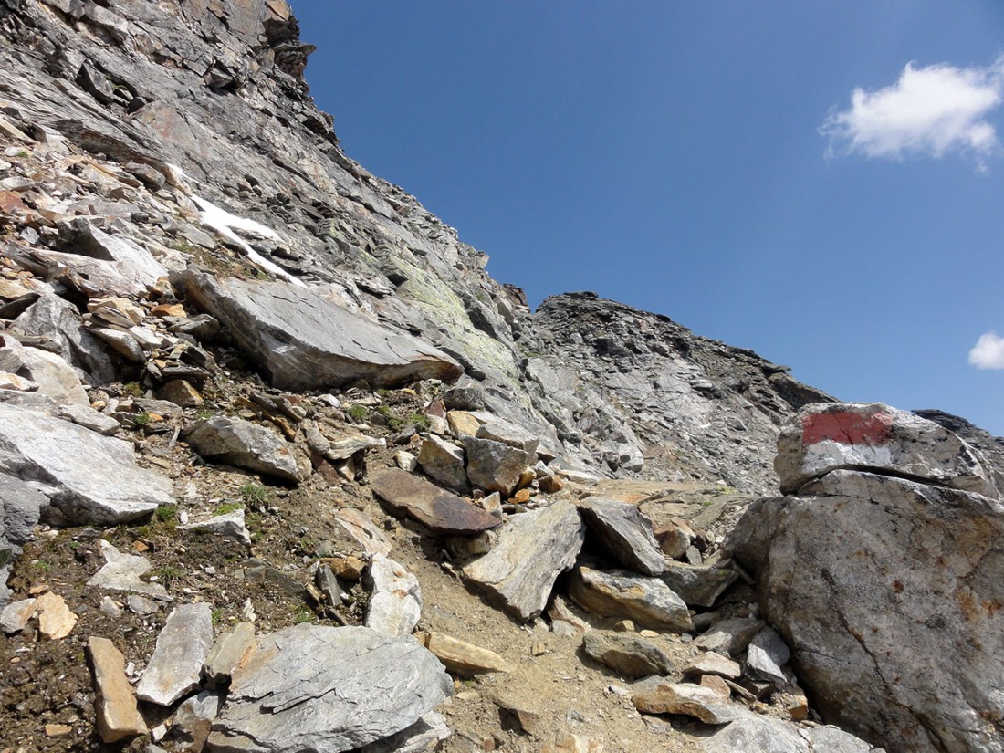 Arnoweg: Die letzten Meter zur Larmkogelscharte