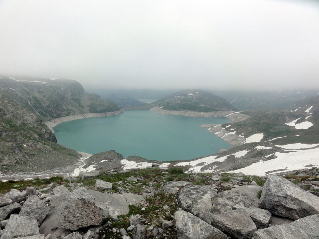 Arnoweg: Weißsee mit Berghotel Rudolfshütte