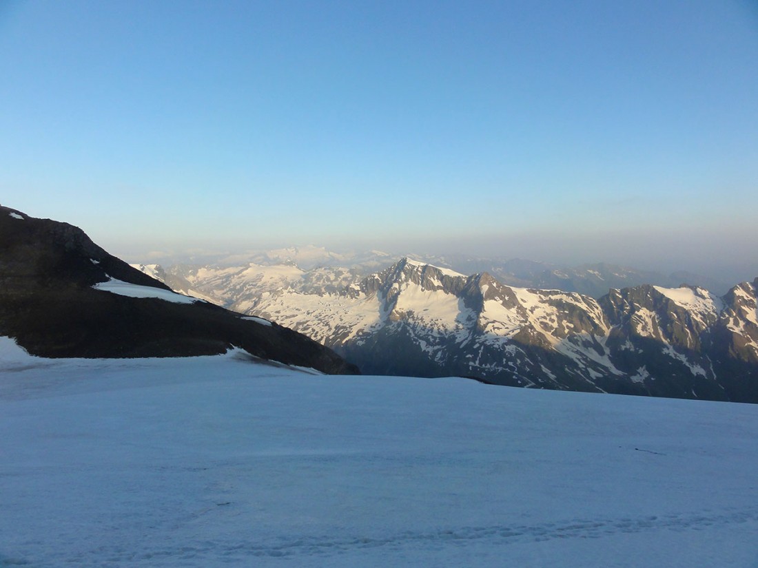 Arnoweg: Beste Sicht bis zum Großvenediger im Westen