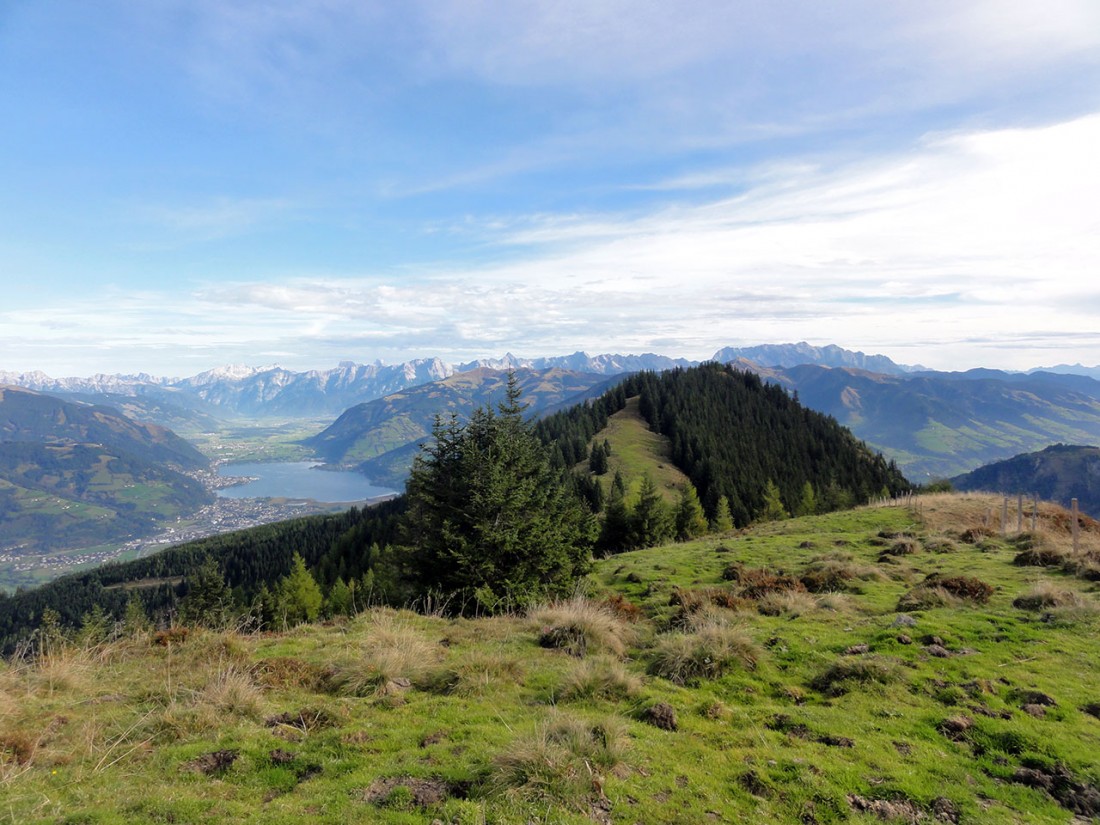 Arnoweg: Blick zurück nach Norden über die Piffscharte zum Zeller See