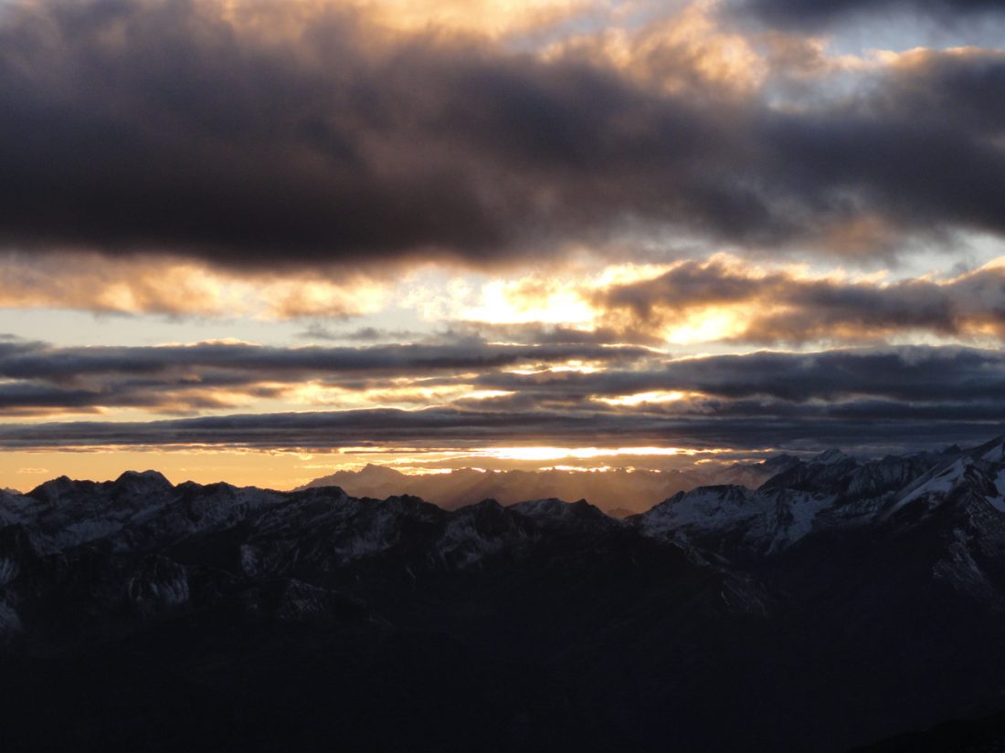 Arnoweg: Sonnenuntergang im Westen