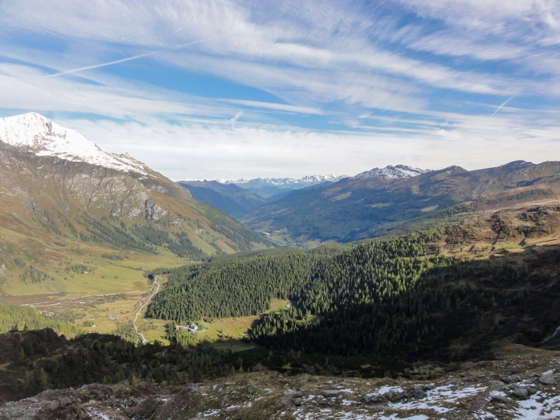 Arnoweg: Blick Richtung Norden ins Rauriser Tal