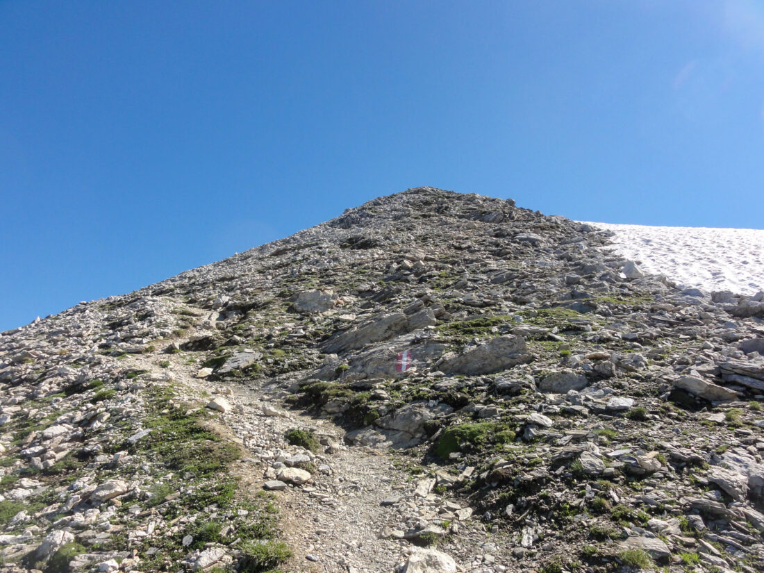 Arnoweg: am Weg auf den Gipfel des Weißeck (2711 m), der eine sehr lohnende Variante des Arnoweg ist