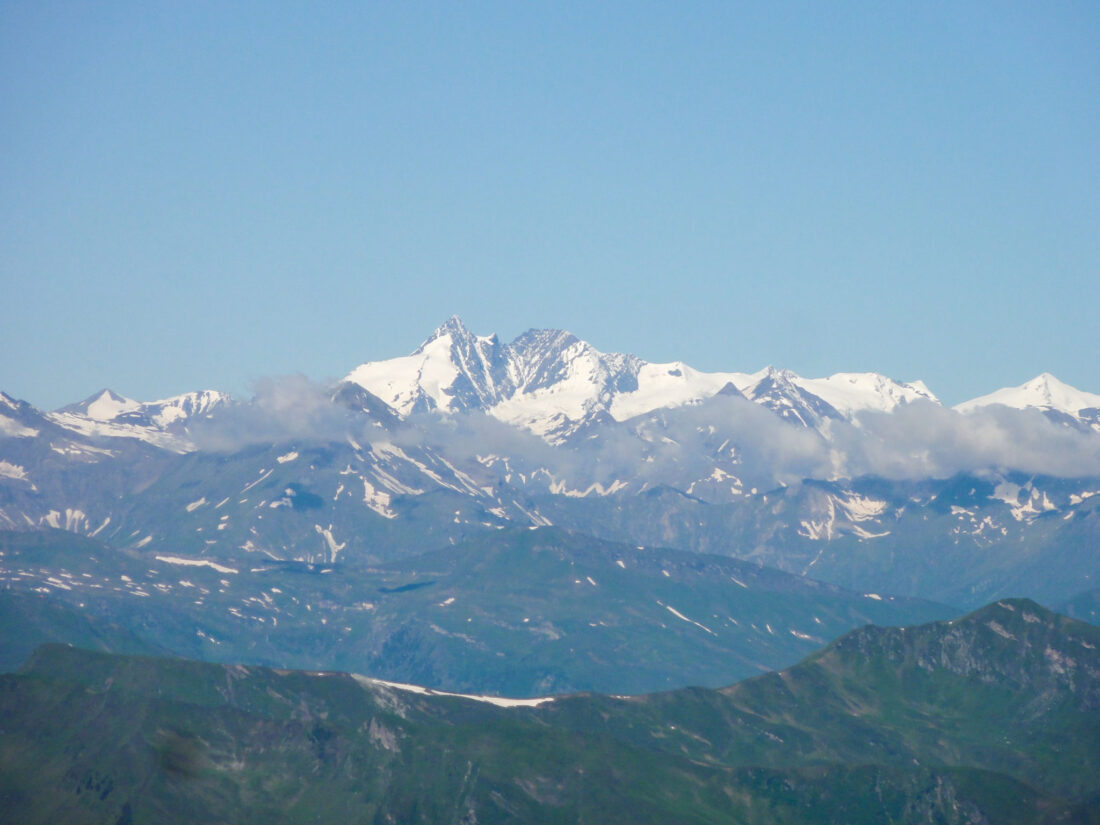Arnoweg: auch der Gipfel des Großglockner ist an diesem Tag bestens sichtbar