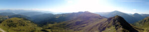 Arnoweg: Panorama vom Gipfel des kleinen Königstuhl aus nordostwärts