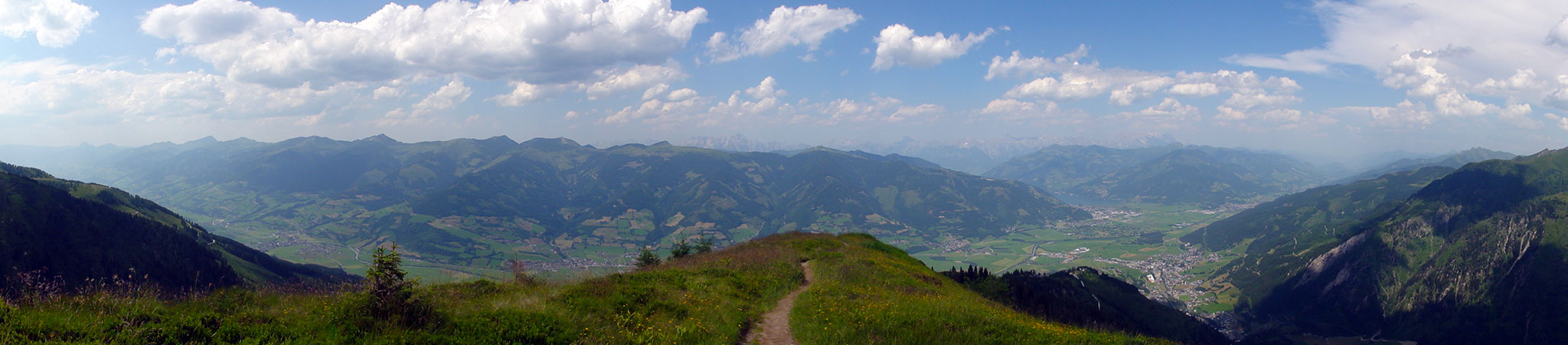 Arnoweg: Das Salzachtal im Pinzgau mit Zeller See und Kaprun
