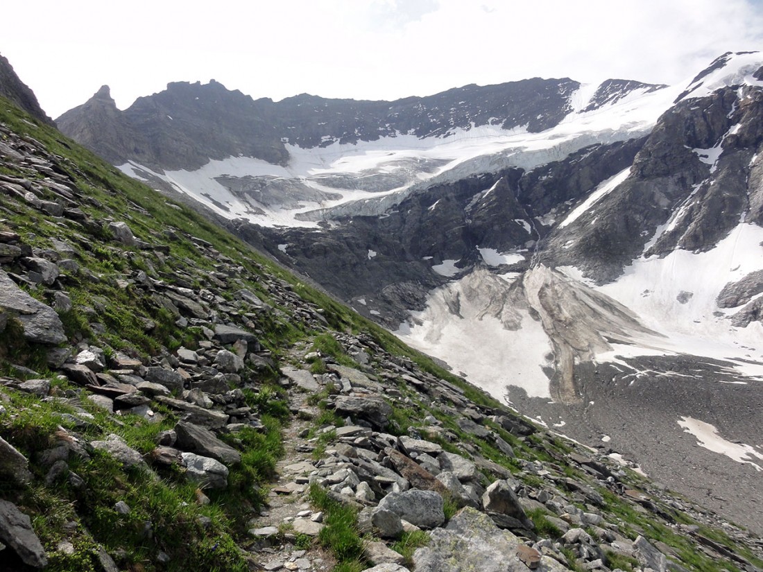 Arnoweg: Die Gletscherbrüche sind beeindruckend.